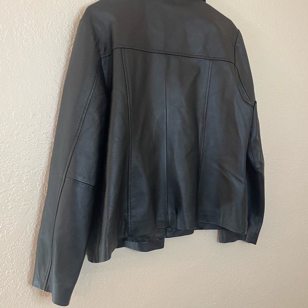 Bagatelle Black Leather Jacket - Picture 6 of 8